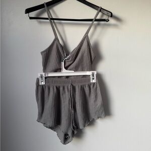 Size S Cheibear Gray Waffle PJ Set